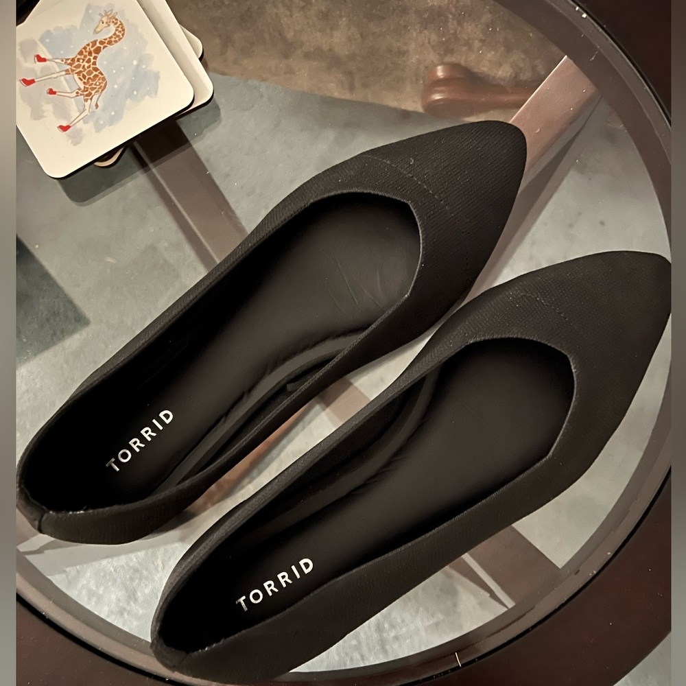 Torrid Knit Black Flats